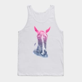 Horse Superimposed Watercolor Tank Top